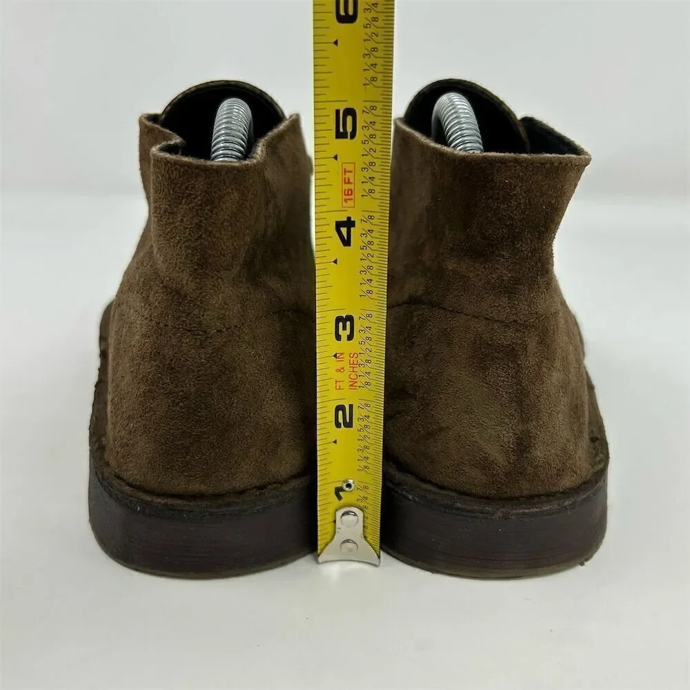 MG Italian Made Lace Up Chukka Boots Size 39 Brown Suede Lace Up Casual